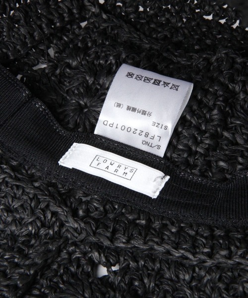 LOWRYS FARM（ローリーズファーム）の「スクエアガラペーパーハット　255570（ハット・レディース・ブラック/オフホワイト・FREE）」の10枚目の写真