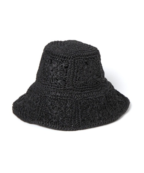 LOWRYS FARM（ローリーズファーム）の「スクエアガラペーパーハット　255570（ハット・レディース・ブラック/オフホワイト・FREE）」の21枚目の写真