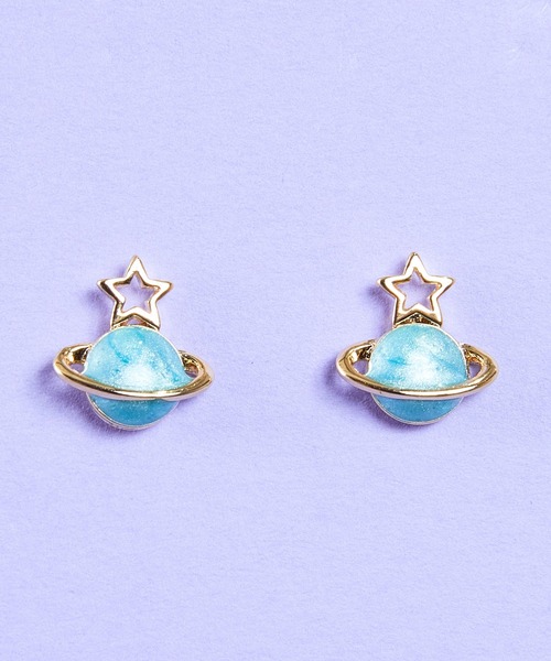 gargle ガーグル: チタンポスト 宇宙と星 アストロ ピアス（ピアス（両