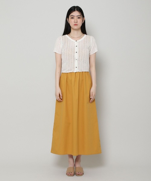 ALAND（エーランド）の「3.3Field Trip／BUTTON-UP T  2297678（カーディガン/ボレロ・レディース・ブラック/アイボリー・FREE）」の16枚目の写真