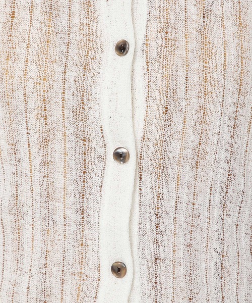 ALAND（エーランド）の「3.3Field Trip／BUTTON-UP T  2297678（カーディガン/ボレロ・レディース・ブラック/アイボリー・FREE）」の17枚目の写真