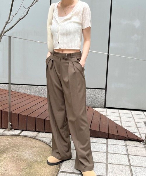 ALAND（エーランド）の「3.3Field Trip／BUTTON-UP T  2297678（カーディガン/ボレロ・レディース・ブラック/アイボリー・FREE）」の19枚目の写真