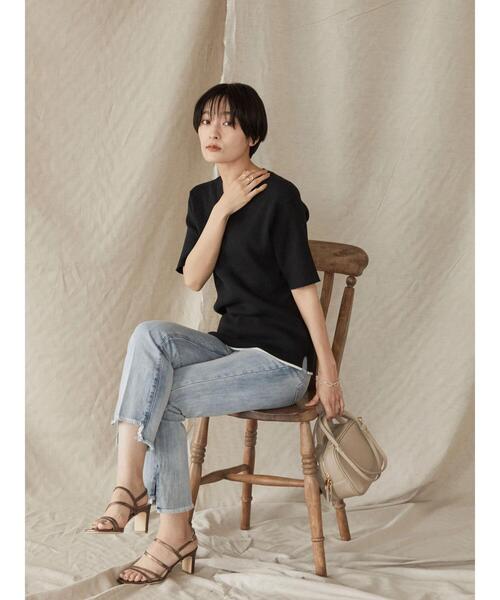 AMERICAN HOLIC（アメリカンホリック）の「ミニスクエアショルダー付ハンドルバッグ（ボストンバッグ・レディース・ブラック/グレイッシュベージュ/アイボリー・FREE）」の8枚目の写真