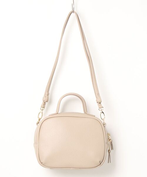 AMERICAN HOLIC（アメリカンホリック）の「ミニスクエアショルダー付ハンドルバッグ（ボストンバッグ・レディース・ブラック/グレイッシュベージュ/アイボリー・FREE）」の22枚目の写真