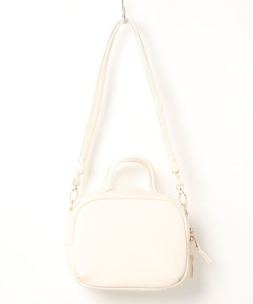 AMERICAN HOLIC（アメリカンホリック）の「ミニスクエアショルダー付ハンドルバッグ（ボストンバッグ・レディース・ブラック/グレイッシュベージュ/アイボリー・FREE）」の10枚目の写真