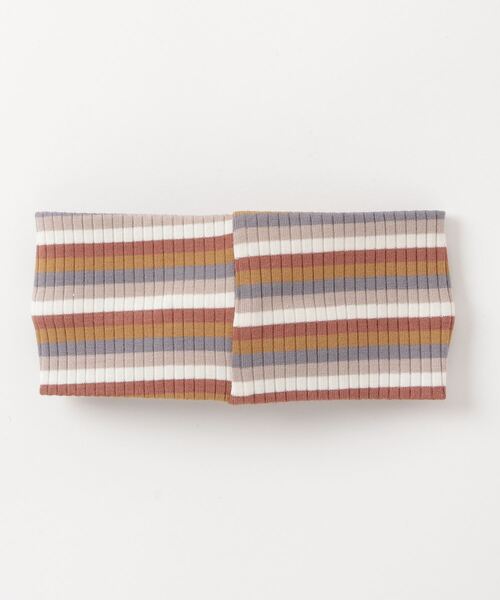 Quincy Mae（クインシーメイ）の「RIBBED KNOTTED HEADBAND（ヘアバンド・キッズ・オフホワイト/マルチ/ダークインディゴブルー・12-24M/0-12M）」の4枚目の写真
