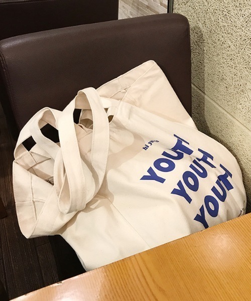 Mela(メラ)の「【YOUTH】トートバッグ(トートバッグ・レディース・アイボリー・S/M)」の2枚目の写真