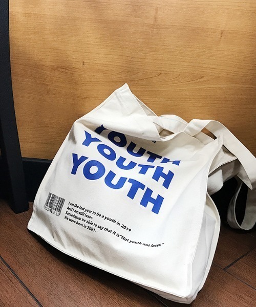 Mela(メラ)の「【YOUTH】トートバッグ(トートバッグ・レディース・アイボリー・S/M)」の7枚目の写真