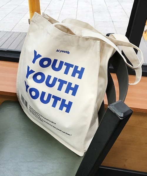 Mela(メラ)の「【YOUTH】トートバッグ(トートバッグ・レディース・アイボリー・S/M)」の9枚目の写真