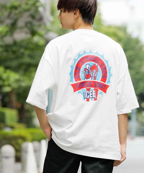 En serio TOKYO(エンソリオトーキョー)の「ICEE/アイシー 別注ビッグシルエット Tシャツ(Tシャツ/カットソー・メンズ・グリーン/ブラック/ホワイト・S/L/M)」の1枚目の写真