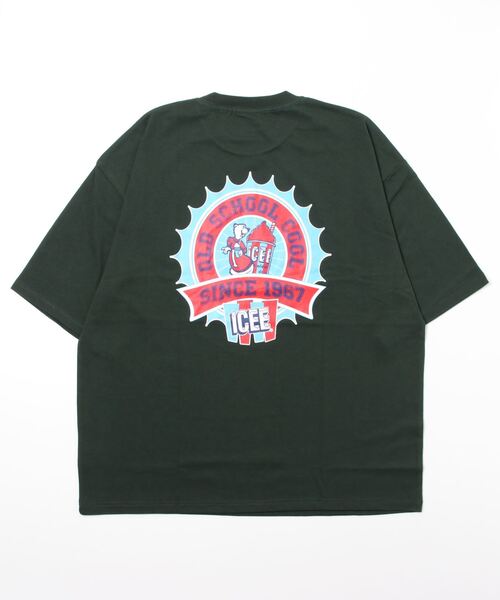 En serio TOKYO(エンソリオトーキョー)の「ICEE/アイシー 別注ビッグシルエット Tシャツ(Tシャツ/カットソー・メンズ・グリーン/ブラック/ホワイト・S/L/M)」の8枚目の写真