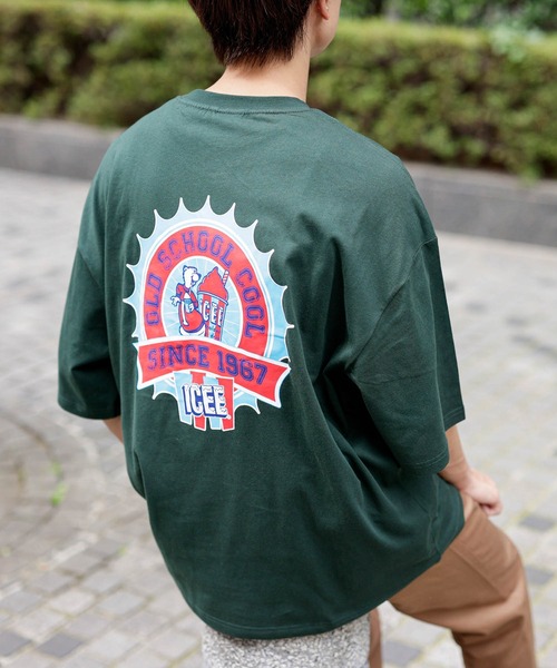 En serio TOKYO(エンソリオトーキョー)の「ICEE/アイシー 別注ビッグシルエット Tシャツ(Tシャツ/カットソー・メンズ・グリーン/ブラック/ホワイト・S/L/M)」の5枚目の写真