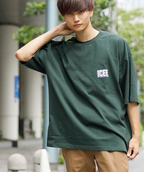 En serio TOKYO(エンソリオトーキョー)の「ICEE/アイシー 別注ビッグシルエット Tシャツ(Tシャツ/カットソー・メンズ・グリーン/ブラック/ホワイト・S/L/M)」の9枚目の写真