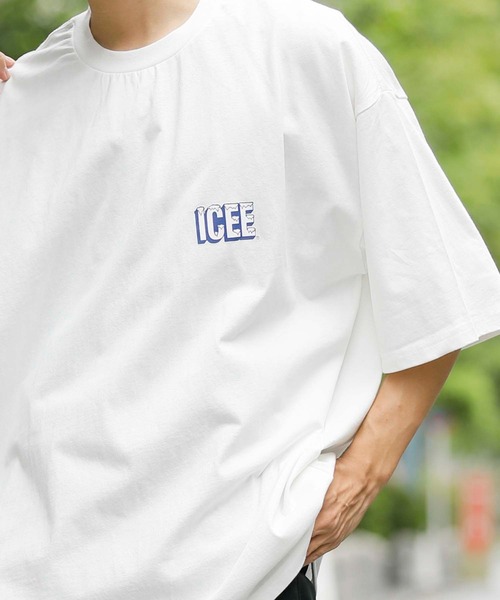 En serio TOKYO(エンソリオトーキョー)の「ICEE/アイシー 別注ビッグシルエット Tシャツ(Tシャツ/カットソー・メンズ・グリーン/ブラック/ホワイト・S/L/M)」の14枚目の写真
