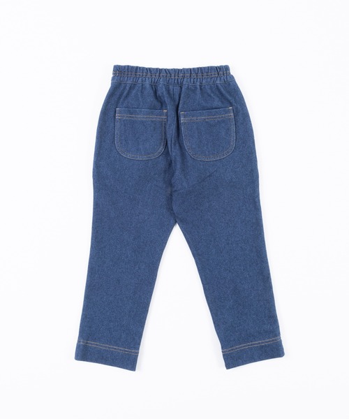 KP（ケーピー）の「デニムニット裏起毛10分丈パンツ(100～130)（デニムパンツ・キッズ・ネイビー・110cm/100cm/120cm/130cm）」の4枚目の写真