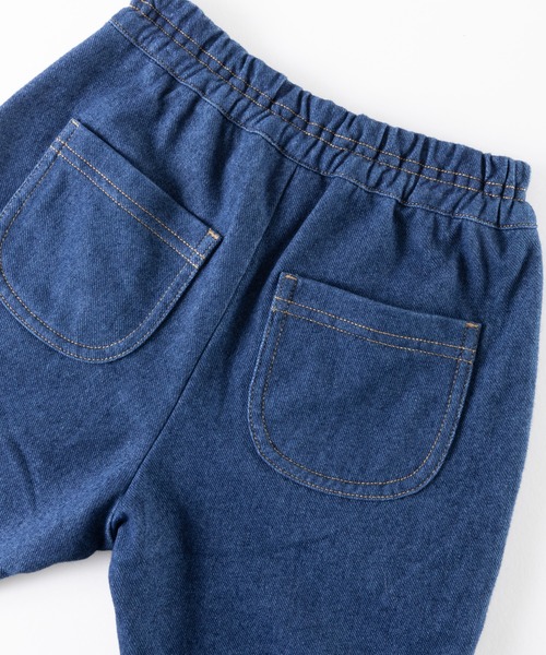 KP（ケーピー）の「デニムニット裏起毛10分丈パンツ(100～130)（デニムパンツ・キッズ・ネイビー・110cm/100cm/120cm/130cm）」の5枚目の写真