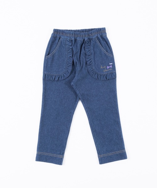 KP（ケーピー）の「デニムニット裏起毛10分丈パンツ(100～130)（デニムパンツ・キッズ・ネイビー・110cm/100cm/120cm/130cm）」の9枚目の写真