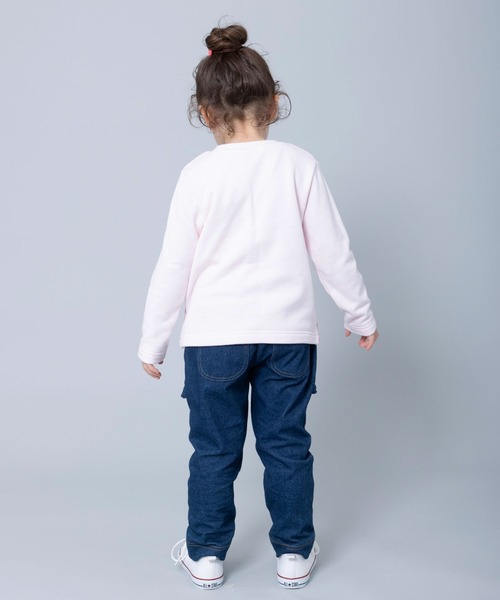 KP（ケーピー）の「デニムニット裏起毛10分丈パンツ(100～130)（デニムパンツ・キッズ・ネイビー・110cm/100cm/120cm/130cm）」の7枚目の写真