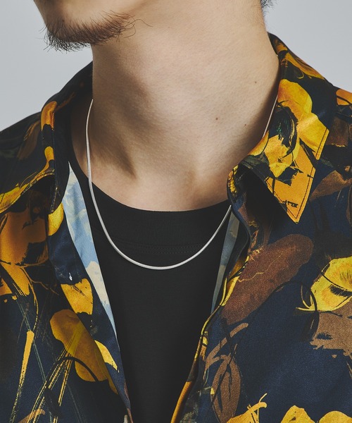 LiNoH（リノー）の「SILVER 925 SNAKECHAIN NECKLACE（ネックレス・メンズ・シルバー・FREE）」の2枚目の写真