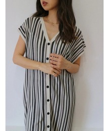Random Stripe Twoway Gilet