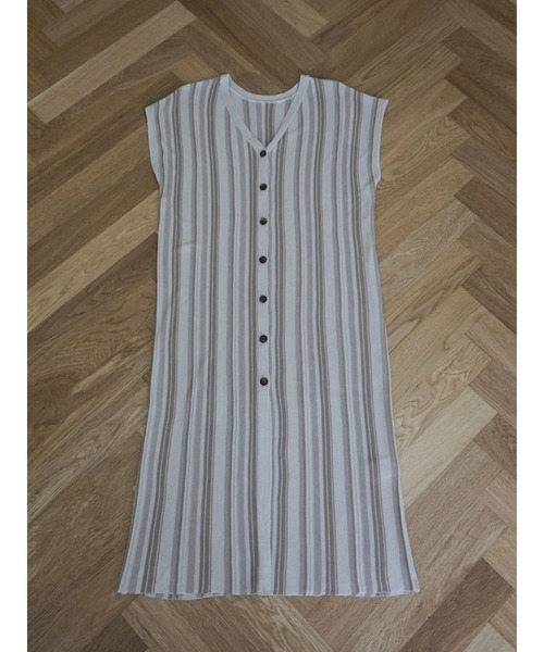 TRUNC（トランクエイティーエイト）の「Random Stripe Twoway Gilet（ベスト・レディース・グリーン/オレンジ/アイボリー/ブラック・FREE）」の13枚目の写真