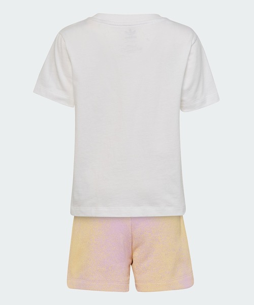 adidas(アディダス)の「グラフィックロゴ ショーツ & Tシャツセットアップ / アディダスオリジナルス(キッズ/子供用)(ジャージ・キッズ・ホワイト・100/110/120/130)」の8枚目の写真