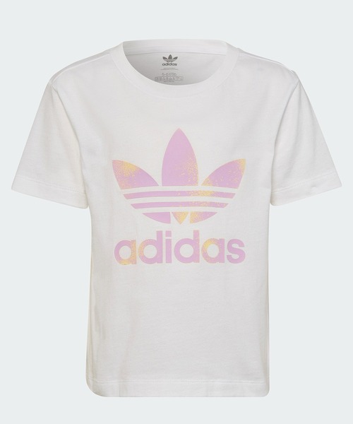 adidas(アディダス)の「グラフィックロゴ ショーツ & Tシャツセットアップ / アディダスオリジナルス(キッズ/子供用)(ジャージ・キッズ・ホワイト・100/110/120/130)」の7枚目の写真