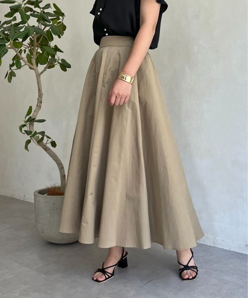prose verse（プロズヴェール）の「ロングフレアスカート（スカート・レディース・ブラック/ベージュ/カーキ/ベージュ系その他・ﾌﾘ-）」の2枚目の写真