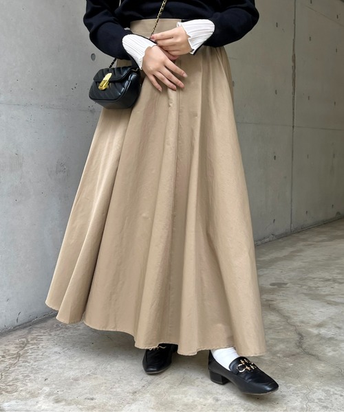 prose verse（プロズヴェール）の「ロングフレアスカート（スカート・レディース・ブラック/ベージュ/カーキ/ベージュ系その他・ﾌﾘ-）」の5枚目の写真