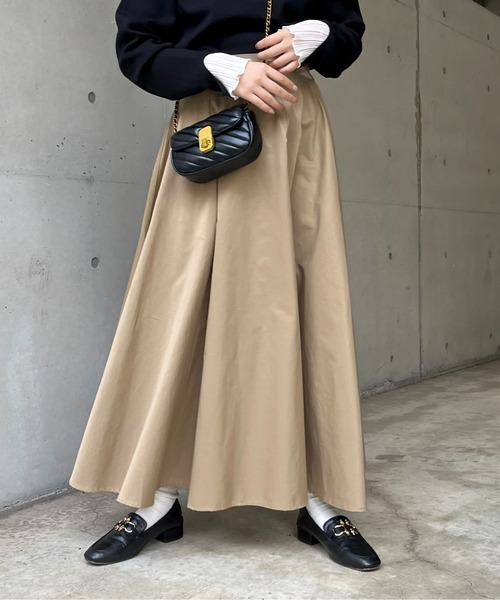 prose verse（プロズヴェール）の「ロングフレアスカート（スカート・レディース・ブラック/ベージュ/カーキ/ベージュ系その他・ﾌﾘ-）」の9枚目の写真