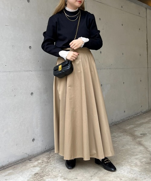 prose verse（プロズヴェール）の「ロングフレアスカート（スカート・レディース・ブラック/ベージュ/カーキ/ベージュ系その他・ﾌﾘ-）」の11枚目の写真