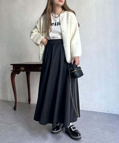 prose verse（プロズヴェール）の「ロングフレアスカート（スカート・レディース・ブラック/ベージュ/カーキ/ベージュ系その他・ﾌﾘ-）」の19枚目の写真