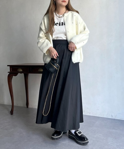 prose verse（プロズヴェール）の「ロングフレアスカート（スカート・レディース・ブラック/ベージュ/カーキ/ベージュ系その他・ﾌﾘ-）」の20枚目の写真