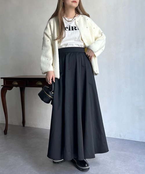 prose verse（プロズヴェール）の「ロングフレアスカート（スカート・レディース・ブラック/ベージュ/カーキ/ベージュ系その他・ﾌﾘ-）」の21枚目の写真