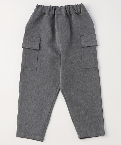 COMME CA ISM(コムサイズム)の「ロングカーゴパンツ(カーゴパンツ・キッズ・ブラック/チャコール・110cm/100cm/120cm/130cm/140cm/150cm)」の2枚目の写真