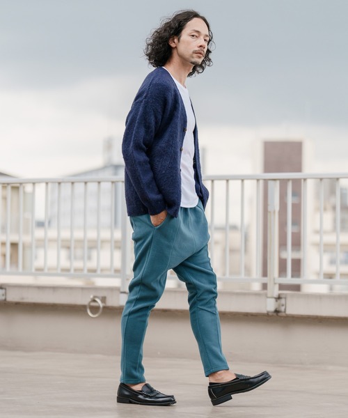 CAMBIO（カンビオ）の「mcg3097-モヘア調シャギーカーディガン（カーディガン/ボレロ・メンズ・ネイビー/ベージュ/グレー/ピンク/グリーン・M/L/LL）」の11枚目の写真