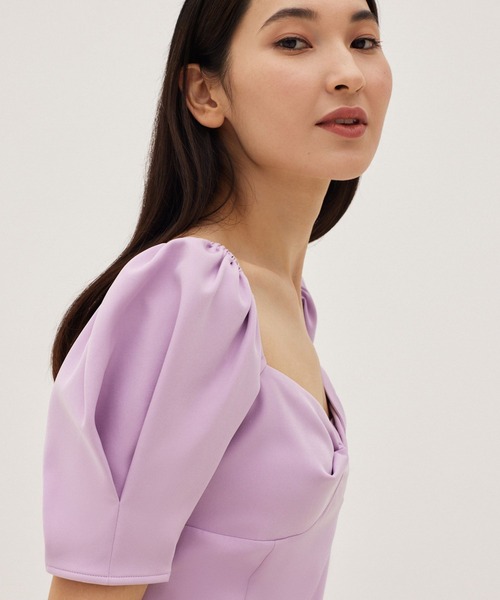 Love,Bonito（ラブボニート）の「シャイ パフスリーブ ビスチェ ドレス（ワンピース・レディース・ピンク・SMALL/LARGE/MEDIUM）」の6枚目の写真