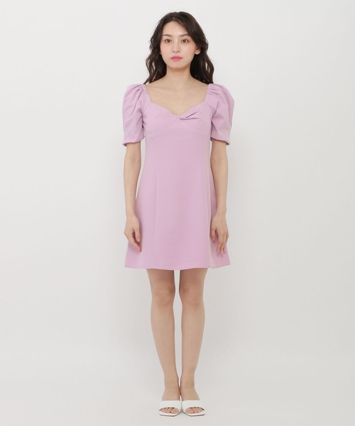 Love,Bonito（ラブボニート）の「シャイ パフスリーブ ビスチェ ドレス（ワンピース・レディース・ピンク・SMALL/LARGE/MEDIUM）」の11枚目の写真