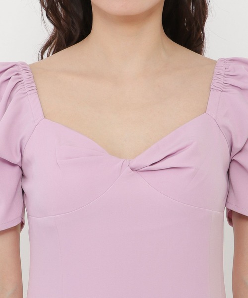 Love,Bonito（ラブボニート）の「シャイ パフスリーブ ビスチェ ドレス（ワンピース・レディース・ピンク・SMALL/LARGE/MEDIUM）」の14枚目の写真