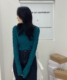 フクレシアーハイネックトップス