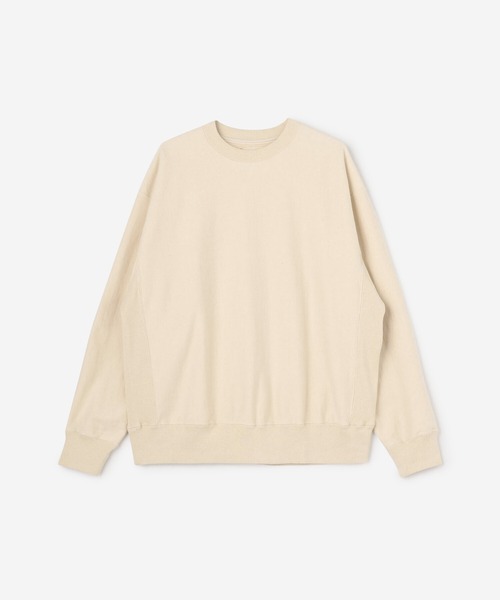 UNFIL（アンフィル）の「unfil | コットンフリース スウェットプルオーバー MEN（スウェット・メンズ・ブラウン/Nat・3/4）」の16枚目の写真