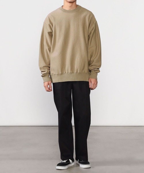 UNFIL（アンフィル）の「unfil | コットンフリース スウェットプルオーバー MEN（スウェット・メンズ・ブラウン/Nat・3/4）」の7枚目の写真