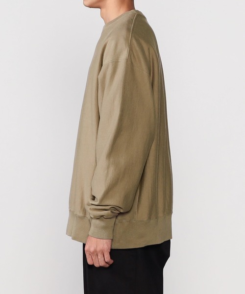 UNFIL（アンフィル）の「unfil | コットンフリース スウェットプルオーバー MEN（スウェット・メンズ・ブラウン/Nat・3/4）」の9枚目の写真