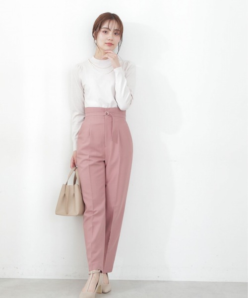 PROPORTION BODY DRESSING(プロポーションボディドレッシング)の「ハイウエストテーパードパンツ / 1212230901(その他パンツ・レディース・ベージュ/ライトグリーン/ピンク系その他・MEDIUM/SMALL)」の18枚目の写真