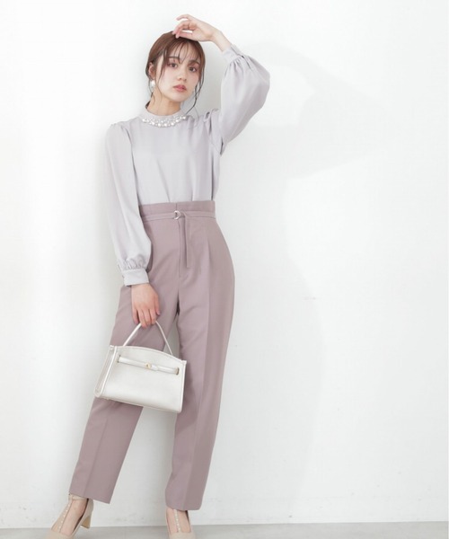 PROPORTION BODY DRESSING(プロポーションボディドレッシング)の「ハイウエストテーパードパンツ / 1212230901(その他パンツ・レディース・ベージュ/ライトグリーン/ピンク系その他・MEDIUM/SMALL)」の14枚目の写真