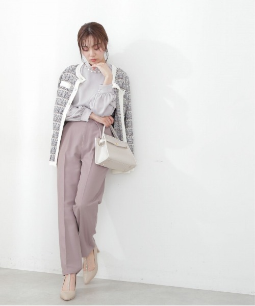 PROPORTION BODY DRESSING(プロポーションボディドレッシング)の「ハイウエストテーパードパンツ / 1212230901(その他パンツ・レディース・ベージュ/ライトグリーン/ピンク系その他・MEDIUM/SMALL)」の12枚目の写真