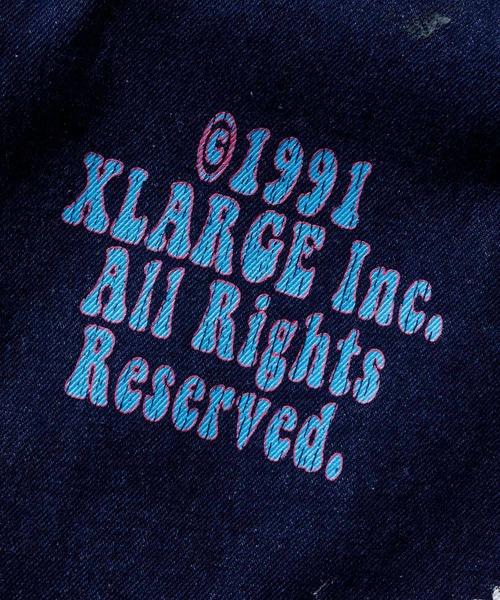 エクストララージ　刺繍デニムパンツ　サイズ34　FLOWER　X LARGE 売切れ前に XLARGE FLOWER DENIM PANTS 花柄の刺繍 個性的な一着