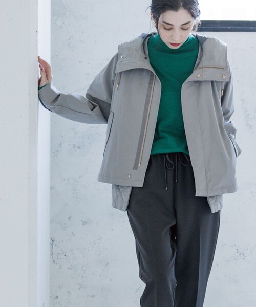 OPAQUE.CLIP（オペークドットクリップ）の「◆ラネリアウール 配色ラインデザインタートルネックニット【WEB限定カラー】（ニット/セーター・レディース・ライトブルー/ブラック/グレー/アイボリー/グリーン系その他5・40/38/42/36）」の13枚目の写真