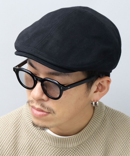 Basiquenti（ベーシックエンティ）の「ヘヴィーツイル パネル切り替え ハンチング（ハンチング/ベレー帽・メンズ・ブラック/ベージュ/ブラウン/グリーン・FREE）」の9枚目の写真