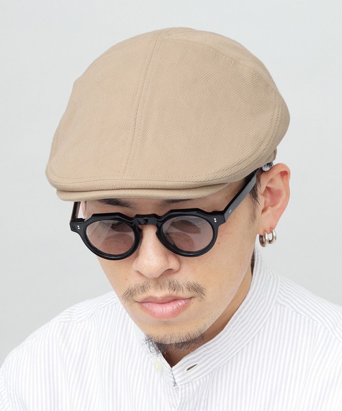 Basiquenti（ベーシックエンティ）の「ヘヴィーツイル パネル切り替え ハンチング（ハンチング/ベレー帽・メンズ・ブラック/ベージュ/ブラウン/グリーン・FREE）」の7枚目の写真